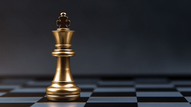 chess piece on a chess board